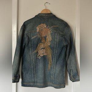 Embroidered jean jacket